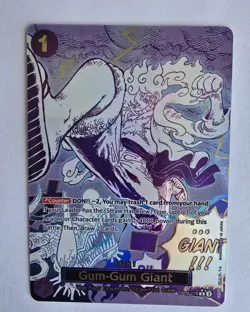 One Piece Gum-Gum Giant Alt Art R OP09-078 Manga English Mint Pack Fresh - Image 4