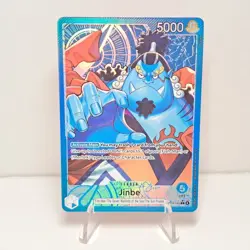 One Piece Jinbe Alt Art OP14-040 Leader Blue Card English TCG Fish-Man Warlord - Image 1