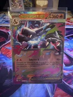 Mega Charizard X EX Phantasmal Flames Holo Pokemon 013/094 TCG Card - Image 1