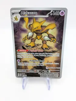 Pokemon TCG Alakazam - 009 (Pokemon Center Exclusive) Promo MEP NM Card - Image 1