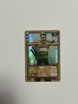 ONE PIECE CARD GAME CARDDASS DAVY FIGHT ZORO HOLO FOIL CARD - Image 1