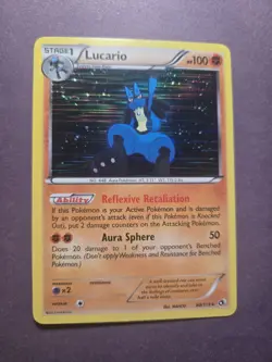 Pokemon TCG Lucario Legendary Treasures Holo Rare Card 80/113 NM Condition - Image 1