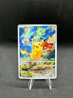 Pokemon Pikachu TCG Scarlet & Violet Promo Holo Card SVP027 NM - Image 1