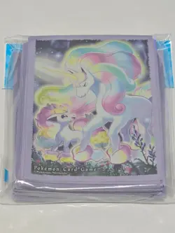 Pokemon Center Japan Galarian Ponyta Rapidash Card Sleeves New 64ct - Image 1