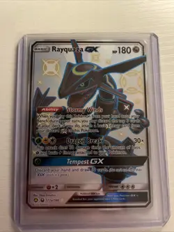 Pokemon TCG Rayquaza GX 177a/168 Alternate Secret Rare Holo Card (Near Mint) - Image 1