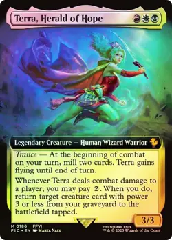 Terra, Herald of Hope Foil Extended Art Final Fantasy MTG NM - Image 1
