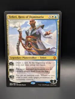 MTG - Teferi, Hero of Dominaria - Legendary Planeswalker - DOM #207 - Mythic -NM - Image 1