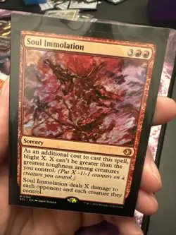 MTG Soul Immolation ECL Lorwyn Eclipsed Mythic 156 Sorcery Magic - Image 1