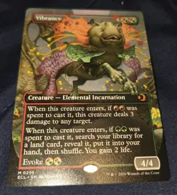 Vibrance ~ Lorwyn Eclipsed ~ PACKFRESH ~ Extended Art ECL MTG Borderless - Image 1