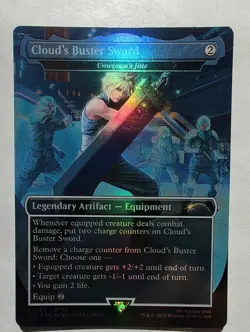 Cloud's Buster Sword - Umezawa's Jitte (Rainbow Foil) Secret Lair Drop Foil - Image 1