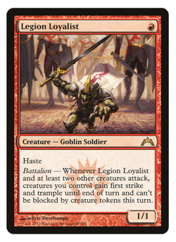 MTG - 1 x Legion Loyalist - Rare Goblin Soldier - Gatecrash (GTC) - LP - Image 1