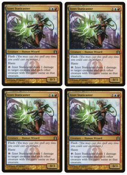 MTG - 4 x Izzet Staticaster (Playset) - Uncommon - Return to Ravnica (RTR) - LP - Image 1