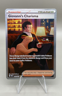 Pokemon - Giovanni's Charisma - 204/165 - SV: Scarlet & Violet 151 (MEW) - Image 1