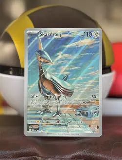 Skarmory Pokemon TCG Scarlet & Violet Surging Sparks 209/191 Illustration Rare - Image 1