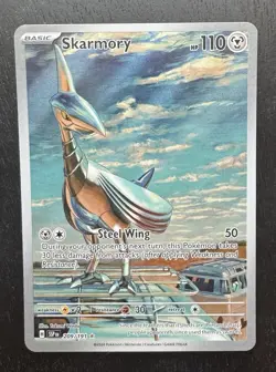 Skarmory Pokemon TCG Scarlet & Violet Surging Sparks 209/191 Illustration Rare - Image 3