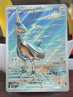 Skarmory Pokemon TCG Scarlet & Violet Surging Sparks 209/191 Illustration Rare - Image 5