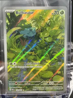 Pokemon Bulbasaur Full Art Holo 166/165 Sv: Scarlet & Violet 151 English - Image 1