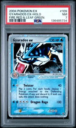 Gyarados EX Fire Red & Leaf Green PSA 7 Holo 109/112 Pokemon TCG - Image 1