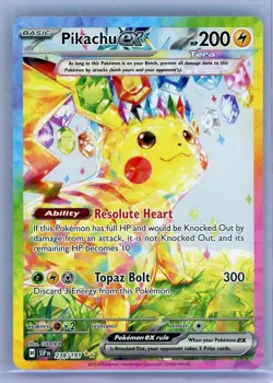 2024 Pikachu EX SIR 238/191 Surging Sparks Near Mint Condition Pokemon Tcg Rare - Image 1