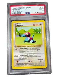 1999 Pokemon Base Set Porygon 1st Edition PSA 9 Mint WOTC 💎 - Image 1
