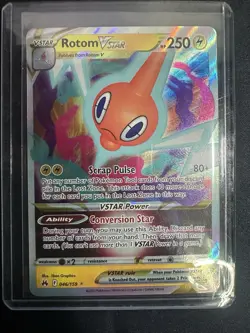 Pokemon TCG Rotom VSTAR Sword & Shield-Crown Zenith 046/159 Holo Ultra Rare - Image 1