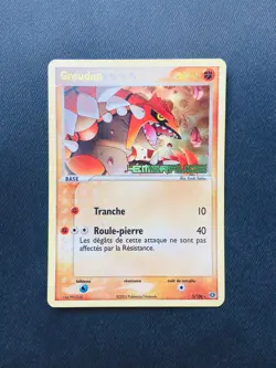 Carte Pokemon Groudon 5/106 REVERSE Holo Ex Emeraude Bloc Ex STAMP - Image 1