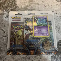 Pokemon TCG XY Steam Siege 3-Pack Blister Azelf Promo XY142 - Factory Sealed - Image 1