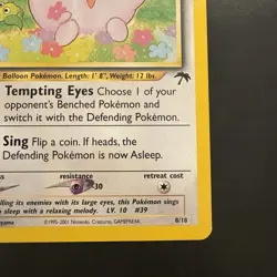 Pokemon Vintage Southern Islands Jigglypuff 8/18 Rare Wotc Promo - Image 5