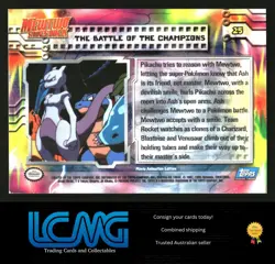 Topps TV Animation Pokemon Mewtwo Strikes Back HOLO The Battle of Champions L9D - Image 2