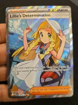 Pokemon TCG Lillie's Determination 169/132 Me01 Holo Ultra Rare English + BONUS - Image 1