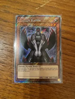 Fabled Raven RA03-EN239 Yugioh 1st Edition Platinum Secret Rare - Image 1