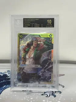 One Piece Paramount War 2023 Kuzan SEC Gold Rare 121 BGS 10 Black Label - Image 1