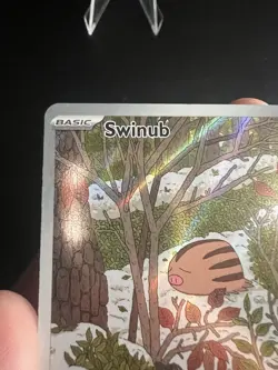 Pokemon TCG Swinub 165/159 Illustration Rare Full Art Holo Journey Together Card - Image 3
