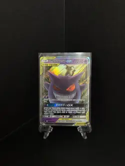 Gengar & Mimikyu GX 038/095 Sm9 Tag Bolt Holo Korean Card Full Art RR Rare LP- - Image 1