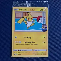 Pikachu on the Ball 001/005 Pokemon Card Sealed Promo Fultsal UK Exclusive - Image 1
