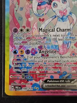 Pokemon Sylveon EX TCG Prismatic Evolutions Holo Rare Card 156/131 SV - Image 5