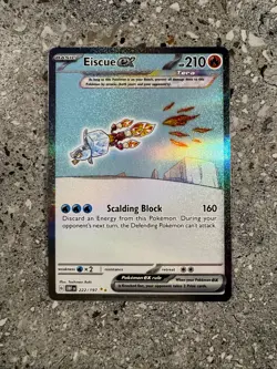 Pokemon TCG Cards Eiscue ex 222/197 Obsidian Flames Special Illustration Rare - Image 1