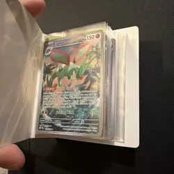 Pokemon Mini Binder Portfolio w/ Full Art & Holo Cards Inside - Image 2