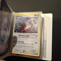 Pokemon Mini Binder Portfolio w/ Full Art & Holo Cards Inside - Image 3