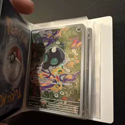 Pokemon Mini Binder Portfolio w/ Full Art & Holo Cards Inside - Image 4