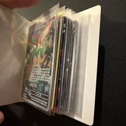 Pokemon Mini Binder Portfolio w/ Full Art & Holo Cards Inside - Image 5