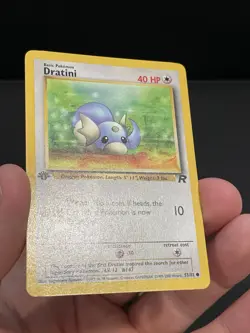 Pokemon Card 1ST EDITION Dratini Team Rocket 53/82 WotC Vintage 2000 NM - Image 5