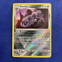 Steelix 139/236 SM - Cosmic Eclipse Reverse Holo English Pokemon Card NM - Image 1