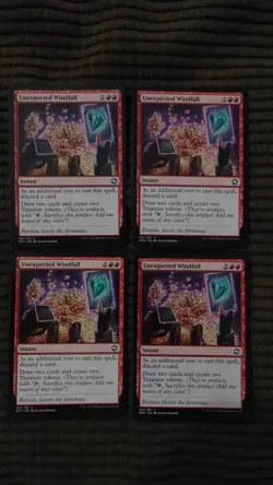 Magic: the Gathering / MtG Unexpected Windfall x4 Adventures Forgotten Realms - Image 1