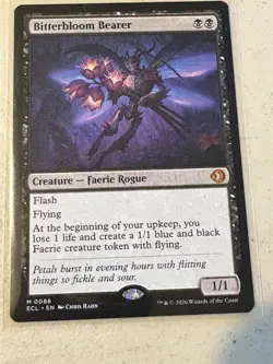 mtg Bitterbloom Bearer, Faerie creator, Lorwyn Eclipsed, unplayed - Image 1