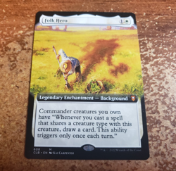 Folk Hero Extended Art - Commander Legends Baldur's Gate CLB MTG - Near Mint - Image 1