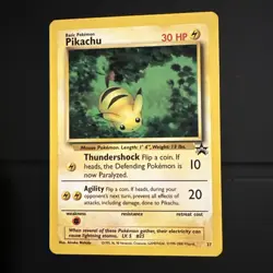 Pikachu Pokemon 2000 Promos Black Star Promo #27 Lightly Played - Image 1