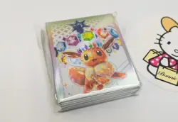 Pokemon 65 Ct Eevee Prismatic Evolutions ETB Card Sleeves Sealed - Image 1