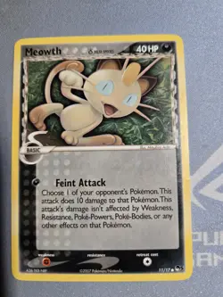 Pokemon TCG Meowth Delta Series POP 5 11/17 NEAR MINT - Image 1