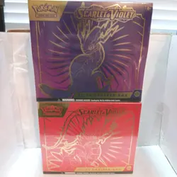 Pokemon Scarlet & Violet Base Elite Trainer Box Koraidon & Miraidon Sealed Lot - Image 1